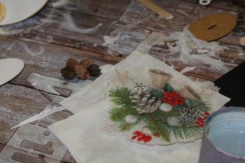 Warsztaty decoupage - bombka