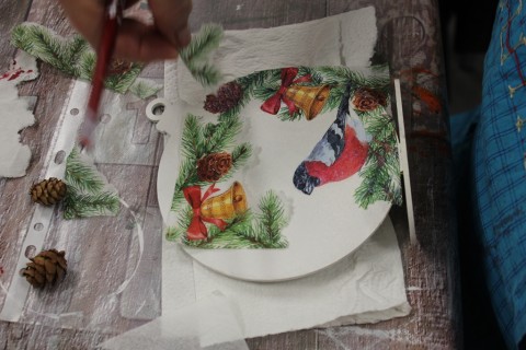 Warsztaty decoupage - bombka