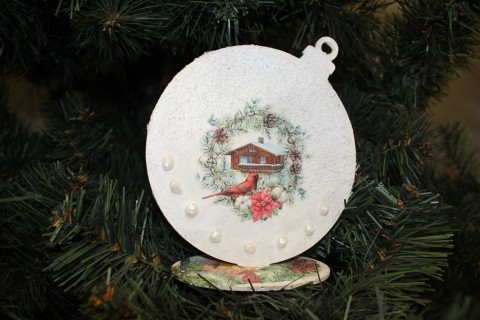 Warsztaty decoupage - bombka