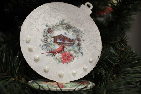 Warsztaty decoupage - bombka