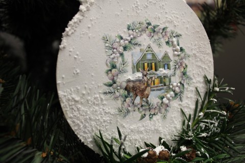 Warsztaty decoupage - bombka