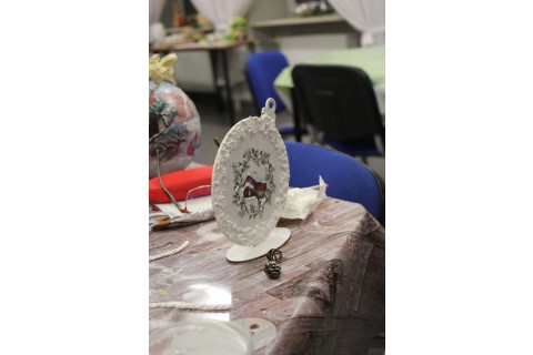 Warsztaty decoupage - bombka
