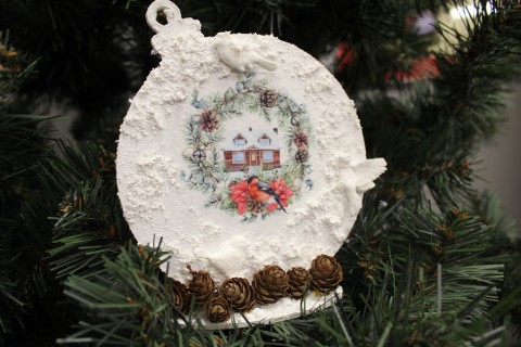 Warsztaty decoupage - bombka