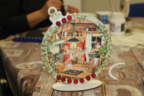 Warsztaty decoupage - bombka