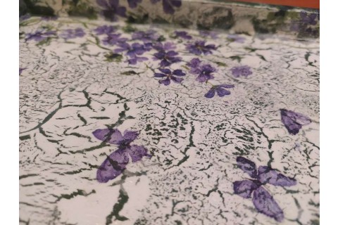 Warsztaty decoupage dla seniora - taca