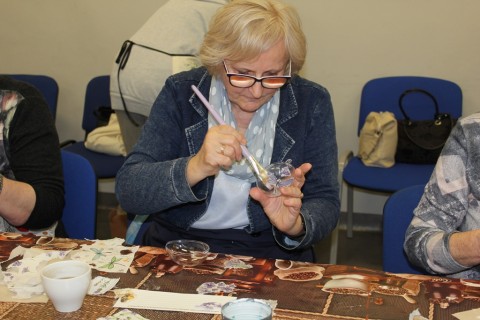 Warsztaty decoupage dla seniora - jajko wielkanocne