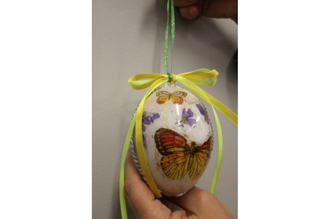 Warsztaty decoupage dla seniora - jajko wielkanocne