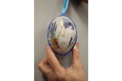 Warsztaty decoupage dla seniora - jajko wielkanocne