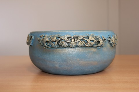 Warsztaty decoupage - donica w starym stylu