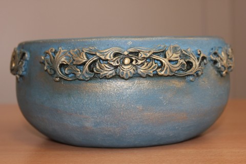 Warsztaty decoupage - donica w starym stylu