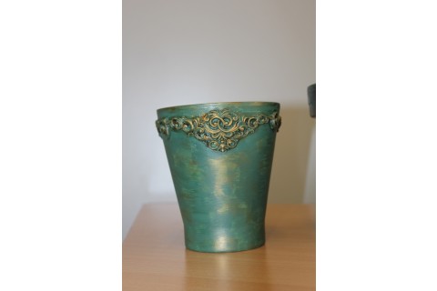 Warsztaty decoupage - donica w starym stylu
