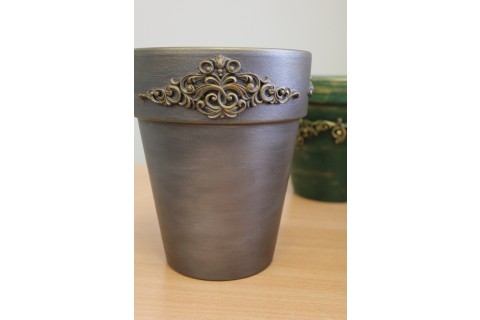 Warsztaty decoupage - donica w starym stylu