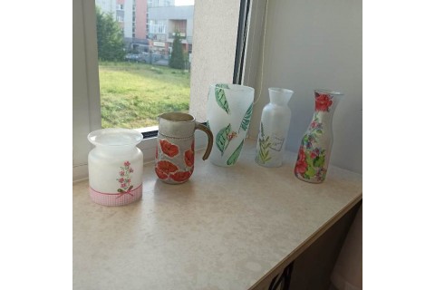 Warsztaty decoupage „Dzbanek z efektem szronu”