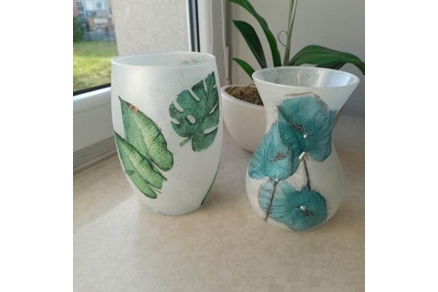 Warsztaty decoupage „Dzbanek z efektem szronu”