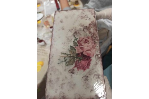 Warsztaty decoupage, pierścienie na stół 