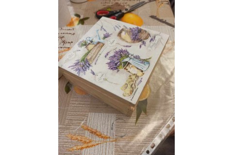 Warsztaty decoupage dla SENIORÓW - pudełko na herbatę