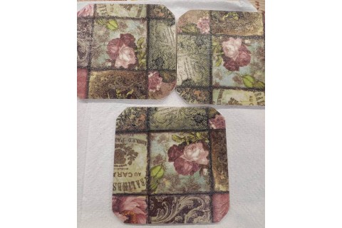 Warsztaty decoupage dla SENIORÓW - podkładki pod kubki