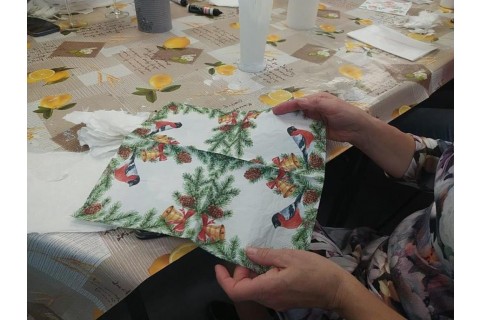 WARSZTATY DECOUPAGE DLA POCZĄTKUJĄCYCH - ŚWIĄTECZNE LAMPIONY