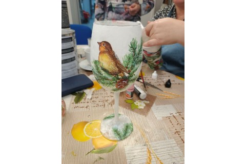 WARSZTATY DECOUPAGE DLA POCZĄTKUJĄCYCH - ŚWIĄTECZNE LAMPIONY
