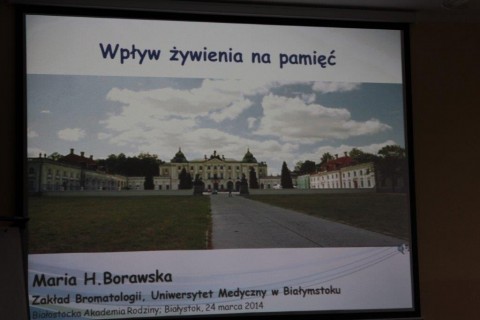 Wykłady „Wpływ żywienia na pamięć” i „Dlaczego warto czytać etykiety na produktach spożywczych”