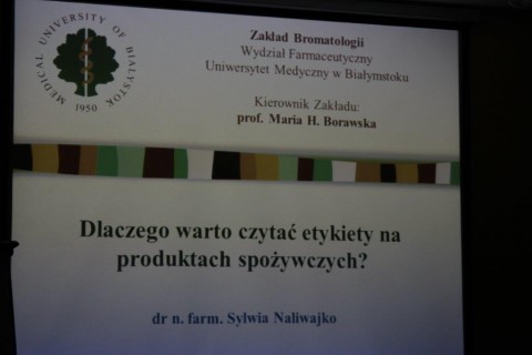 Wykłady „Wpływ żywienia na pamięć” i „Dlaczego warto czytać etykiety na produktach spożywczych”