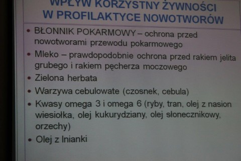 Wykład „Dietetyka. Wpływ chemii na nasze życie”