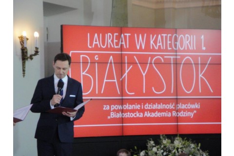 Główna nagroda dla Miasta Białegostoku w konkursie Pary Prezydenckiej „Dobry Klimat dla Rodziny”