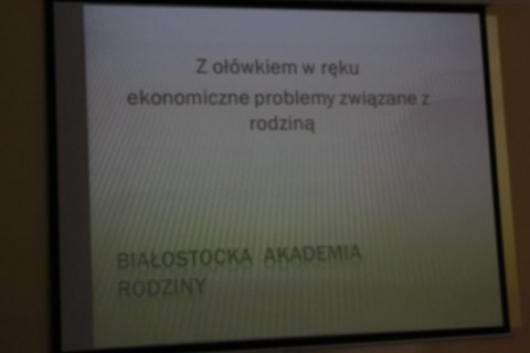 Z ołówkiem w ręku: „Ekonomika życia rodzinnego”
