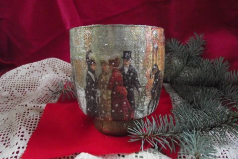 WARSZTATY DECOUPAGE DLA POCZĄTKUJĄCYCH - ŚWIĄTECZNE LAMPIONY